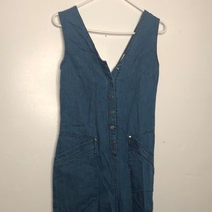 Anthropology Maeve crop wide leg  overalls. Size 2